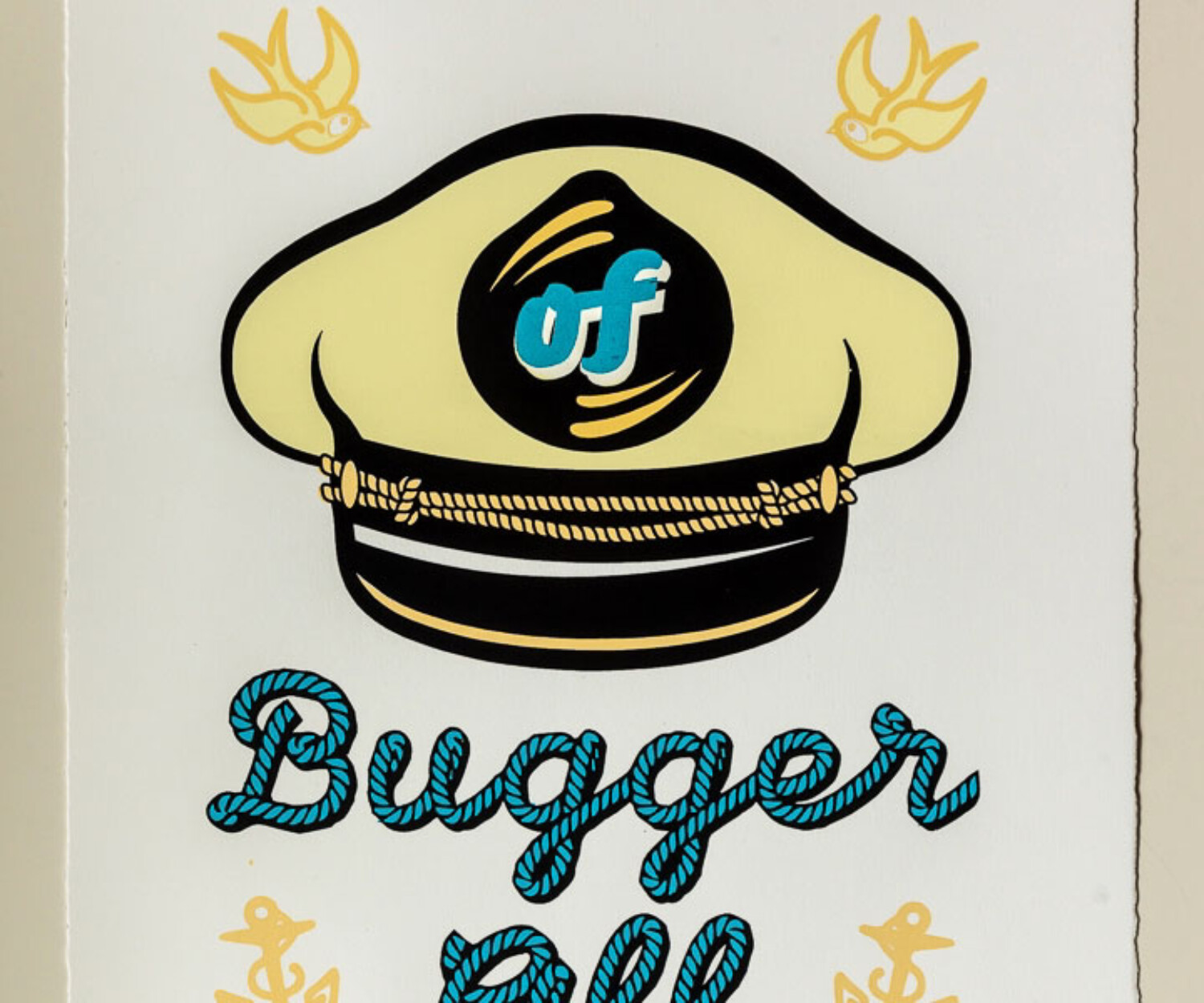 Captain of Bugger All silkscreen print